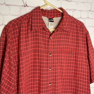 The North Face Men’s Modal Blend Short Sleeve Mesh Lined Outdoor Plaid Shirt L